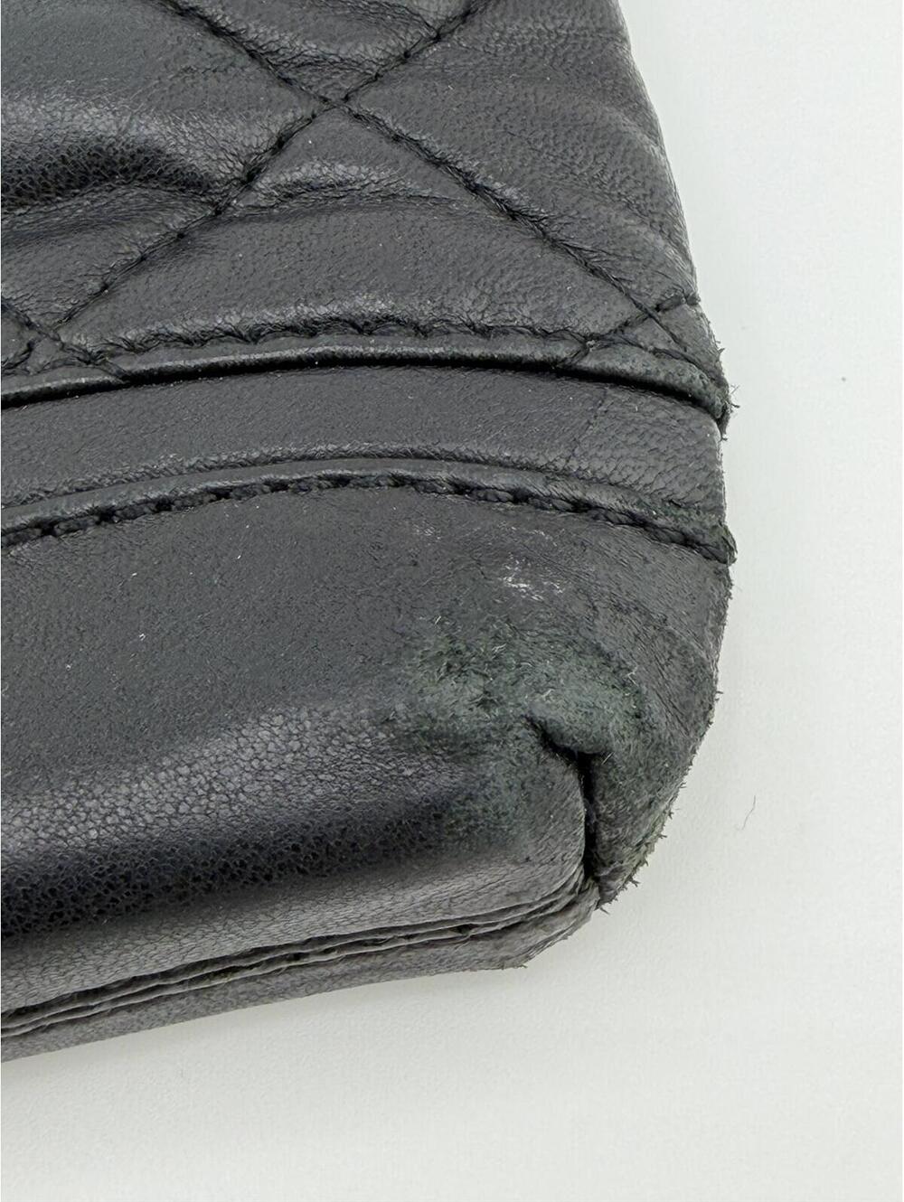 Calvin Klein‎ Quilted Black Leather Crossbody Bag Gold Hardware - Picture 7 of 10